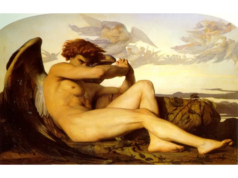 Fallen Angel by Alexandre Cabanel - 