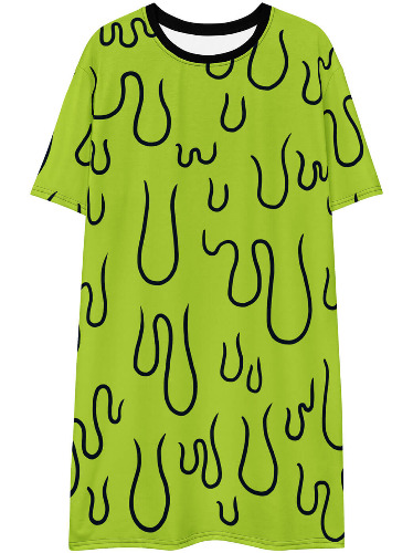 Slime Time T-shirt Dress | 6XL