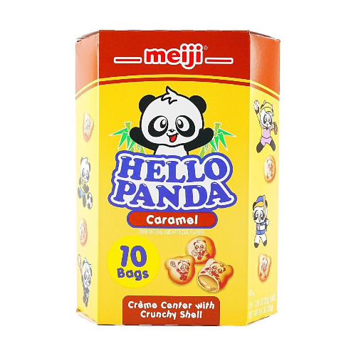 Hello Panda Biscuit with Milk Vanilla Filling 258g - Caramel