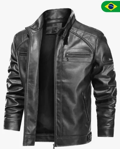 Jaqueta de couro