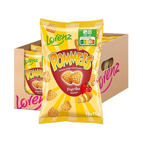 Lorenz Snack World Pommels Paprika, 12er Pack (12 x 75 g) - Pommels Paprika