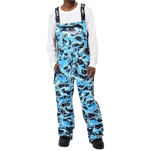 Nikola Snowboard Bib Pants (Black / Blue) | XS