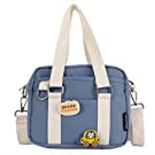 Small Japanese JK Uniform Shoulder Bag Handbag Girl Cosplay Bag (Blue)