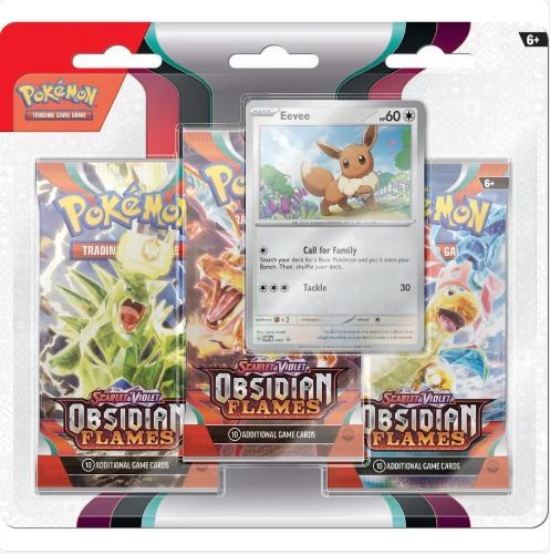 Obsidian Flames 3pk Blister - Eevee