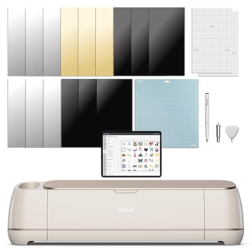 Cricut Maker 4 - Smart Cutting Machine (Seashell) | Digital Content Bundle - Includes Images in Design Space App - Machine Only