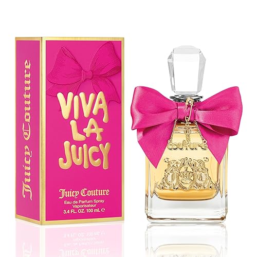Juicy Couture, Viva La Juicy Eau De Parfum, Women's Perfume with Notes of Mandarin, Gardenia & Caramel, Fruity & Sweet Perfume for Women - 3.4 Fl Oz (Pack of 1) - Viva La Juicy