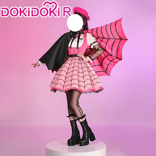Draculauraa cosplay anime 【 S-3XL 】 dokidoki-r frauen süßes rosa kleid draculauraa ulaa schuhe plus größe halloween vampir - AliExpress 