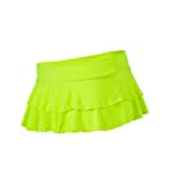 Pin Up Doll Women's Flirty Double Layered Ruffle Mini Skirt