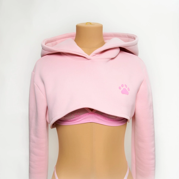 Pink Paw Hoodie - Moruhiko