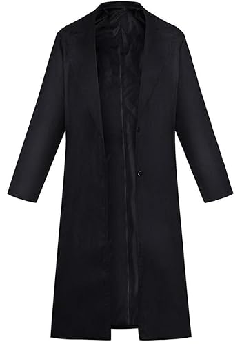 Poetic Walk Anime Power Cosplay Womens Makima Cloak Black Coat Halloween Outfit Costume - Large - Black