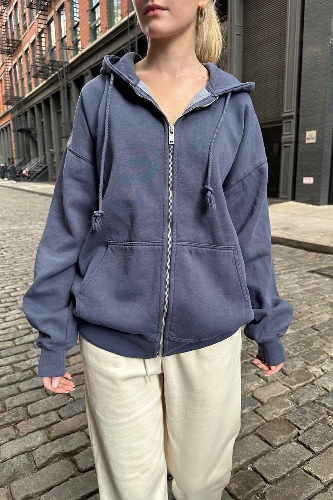 Christy Hoodie | Faded Navy Blue / Oversized Fit