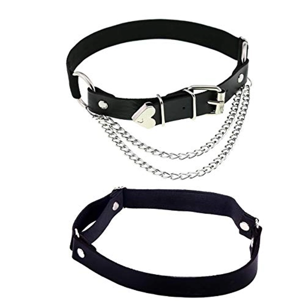 Adjustable Elastice 2 Rows Leather Leg Harness Garter Belt Punk Gothic Thigh Ring Garter