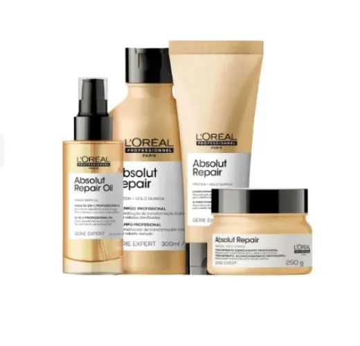 Kit L'Oréal Professionnel Serie Expert Absolut Repair Gold Quinoa + Protein Quarteto (4 Produtos)