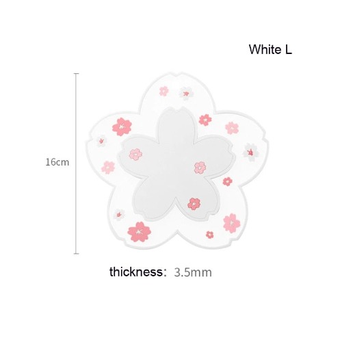 1pc Kawaii Japan Style Sakura Coffee Cup Coaster - White L
