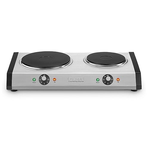 Cuisinart Countertop, Double Burner, Silver - Silver - Double Burner