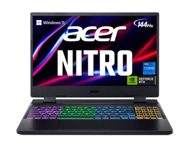 Acer Nitro 5 Gaming Laptop | Intel 12th Gen i7-12650H | NVIDIA GeForce RTX 4060 Laptop GPU | 15.6” FHD 144Hz IPS Display | 16GB DDR5 | 1TB Gen 4 SSD | Killer Wi-Fi 6 | RGB Backlit KB | AN515-58-781P - i7-12650H / RTX 4060