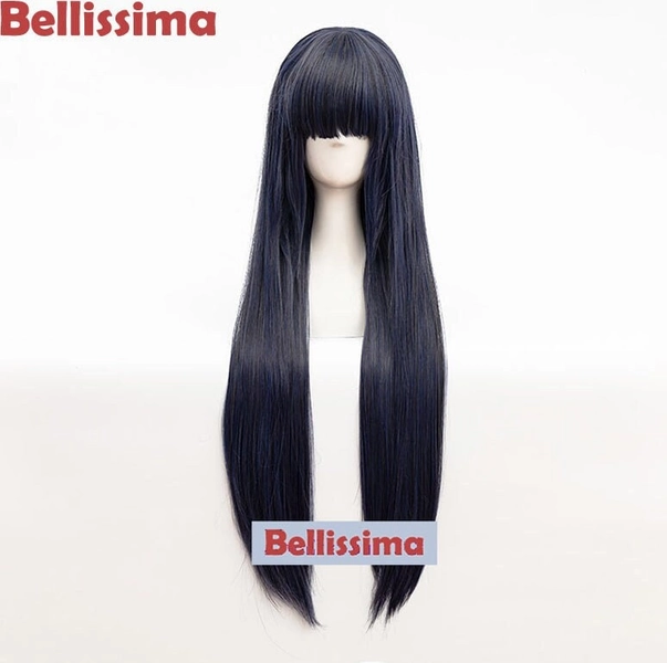 Hyuga Hinata Anime Cosplay Wig - Straight Hair with a Neat Bang, includes a Free Wig Cap for an Authentic Look