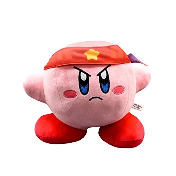 Fighter Kirby 12" Mega Plush - Cute Plushies, Big Plush & Soft Pillow Kirby Gifts for Kids & Adults! Kirby Plushes Available Include Whip Kirby, Kirby Sleep, Fighter Kirby, and Link Kirby Sword.