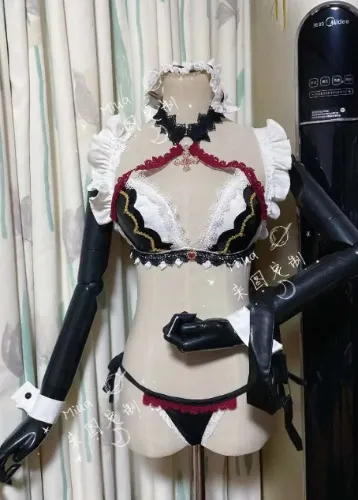 Aiko Taya Cosplay Demon Maid Bikini Swimsuit Swimwear
