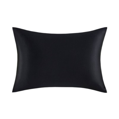 Queen Mulberry 100% Silk Pillowcase Black