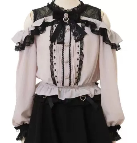 ₊‧°𐐪♡𐑂°‧₊ | jirai kei blouse