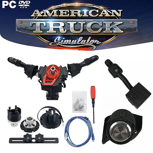 Obokidly Upgrade Type DIY Racing Simulator Steering Wheel Turn Signal Wiper Lever Switch For Logitech G27 G29 Logitech , Only for PC (Upgrade Type-For G920/G923(Only For PC), Black) - Upgrade Type-For G920/G923(Only For PC) - Black