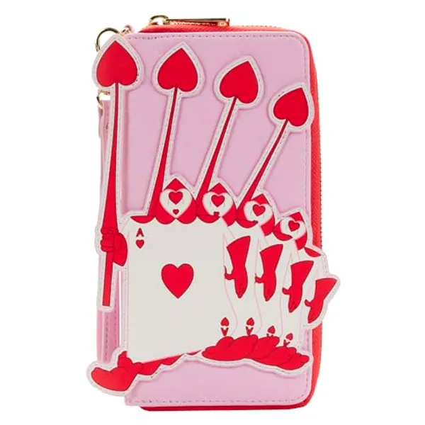 Loungefly DISNEY AIW ACES OF HEARTS ZIP AROUND WALLET
