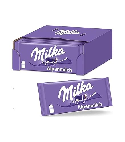 Milka Alpine Milk Chocolate Pack of 5 x 100g - 5