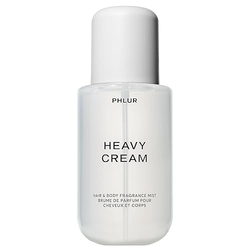 PHLUR Heavy Cream Body Mist - Hair and Body Mist for Women & Men Fragrance - Salted Caramel, Jasmine, Coconut, Marshmallow & Vanilla Body Spray (8 Fl Oz) - Heavy Cream
