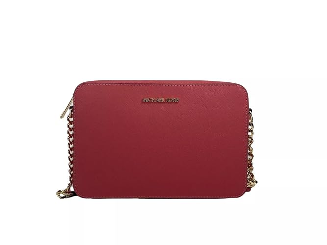 Michael Kors Women's Jet Set Item Lg Crossbody - Light Berry Sorbet