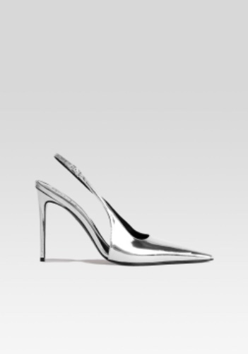 Cindy Slingback Heel | Silver / 39.5
