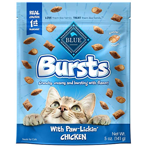 Blue Buffalo Bursts Crunchy Cat Treats, Chicken 5-oz Bag - Chicken - 5 Ounce (Pack of 1)