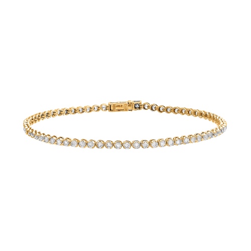 2 Carat Diamond Tennis Bracelet 14K - 14K Gold