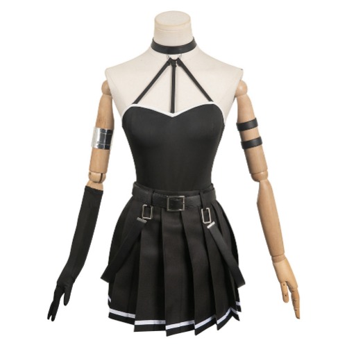 Sousou No Frieren Anime Ubel Women Black Dress Party Carnival Halloween Cosplay Costume | Female / S
