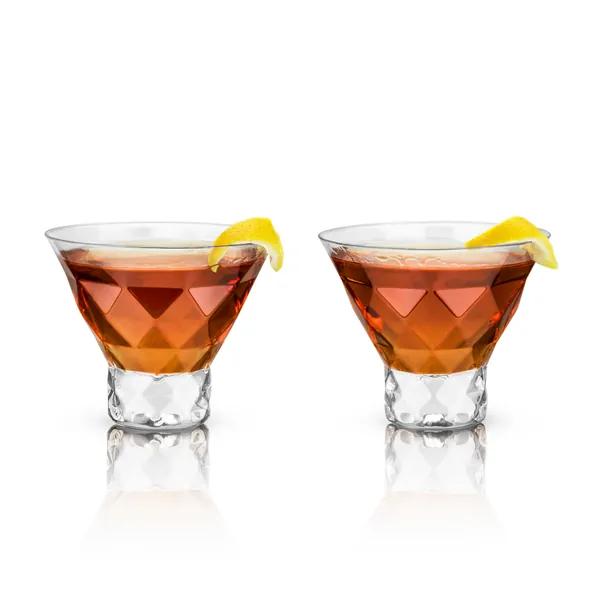 Gem Crystal Martini Glasses