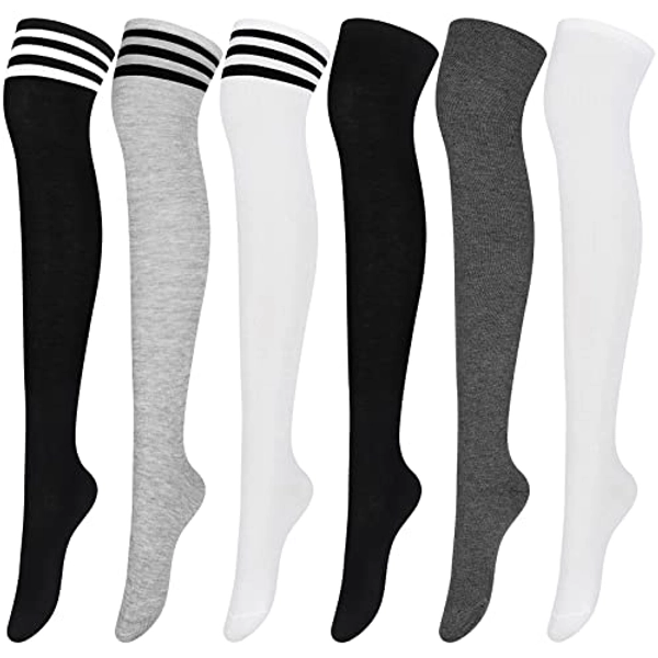 Throne Sadia Moon Aneco 6 Pairs Over Knee Thigh Socks KneeHigh