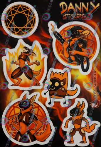 Danny Protogen "Fire It Up!" -- Sticker Sheet | Default Title