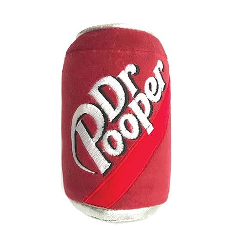 Huxley & Kent for Dogs | Dr Pooper (Small) | Power Plush Dog Toy with Squeaker | Funny Dog Toy | Cute Dog Toy | H&K Squeaky Dog Toy - Dr Pooper - Small