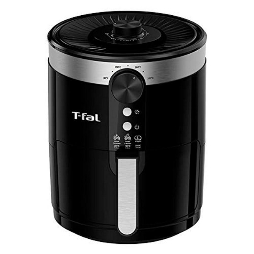 T-Fal Air Fryer, Friteuse, Easy Fry, Low Fat, Nonstick Basket, 3.69Qt/3.5L, Black - 