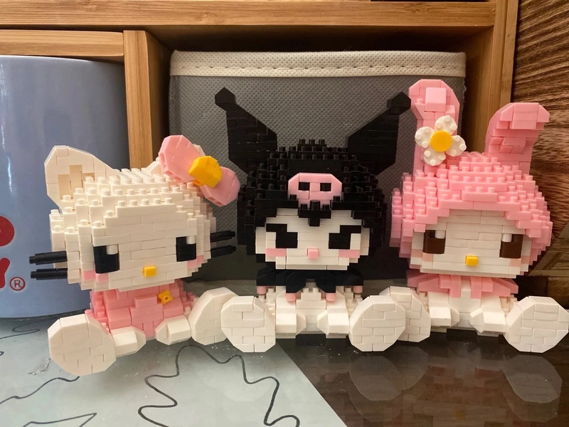 Hello Kitty Legos Sanrio Anime Hello Kitty Building Blocks Bricks Toy Gift Set