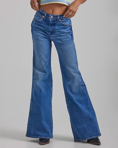 Wanderer High Rise Flare Jeans - Smoke Sea | 31
