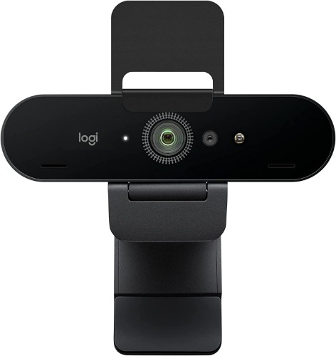 Logitech Brio 4K Webcam, Ultra 4K HD Video Calling, Noise-Canceling mic, HD Auto Light Correction, Wide Field of View, Works with Microsoft Teams, Zoom, Google Voice, PC/Mac/Laptop/Macbook/Tablet - Webcam