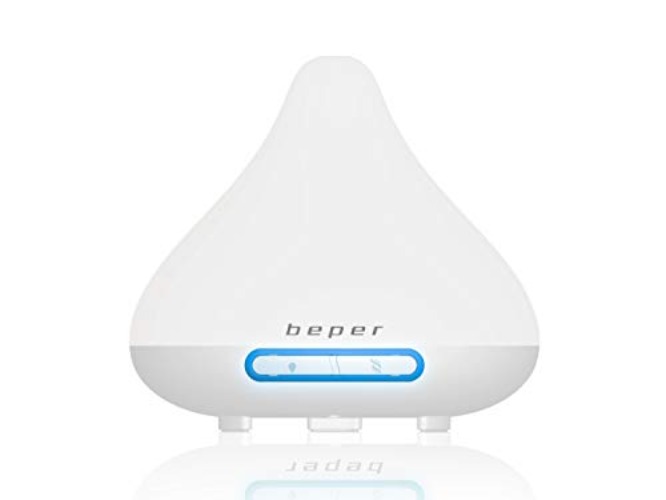 Difusor de Aromas BEPER 70.402 Blanco, con Efecto Cromoterapia - Aroma