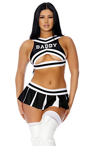 Forplay Cheer You On Sexy Cheerleader Costume - XS/S - Black