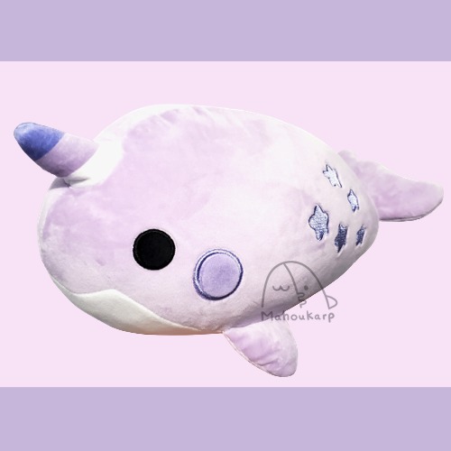 Blueberry Narhwal Mochi Plush | Normal 12 inches