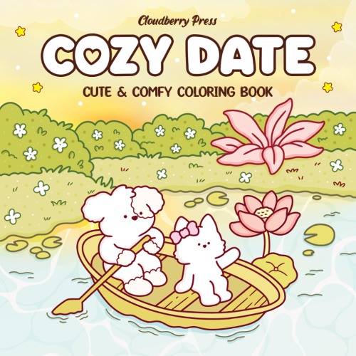Cozy Date: Coloring Book for Adults and Teens Featuring Adorable Animal Couples in Cozy Hygge Moments for Relaxation