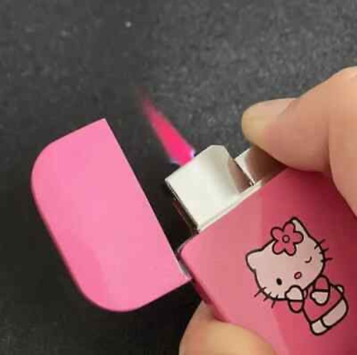 Hello Kitty Pink Flame Lighter REFILLABLE Sanrio Gift Igniter  | eBay