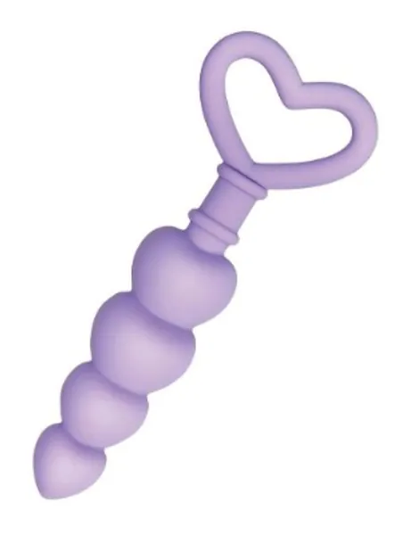 Sweet Treat Purple Silicone Anal Beads