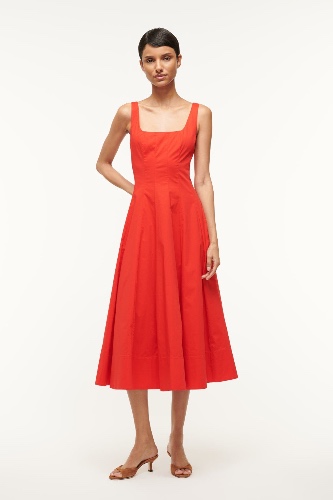 Staud Classic Red Dress