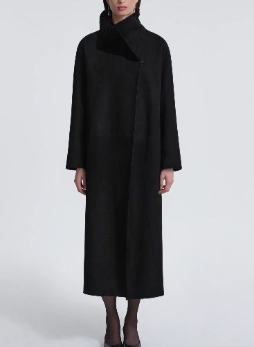 Nour Hammour Paris Merino Shearling Long coat